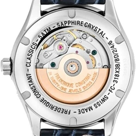 Frederique Constant Blue Day Date Women's Watch - Picture 4 of 5
